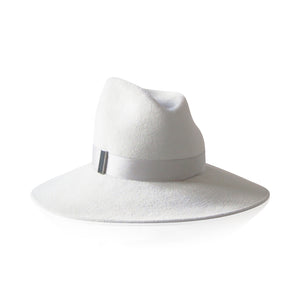 Ivory Gigi Burris Felt Asymmetrical Drake Autumn Winter Spring Weather Sateen Ribbon Core 